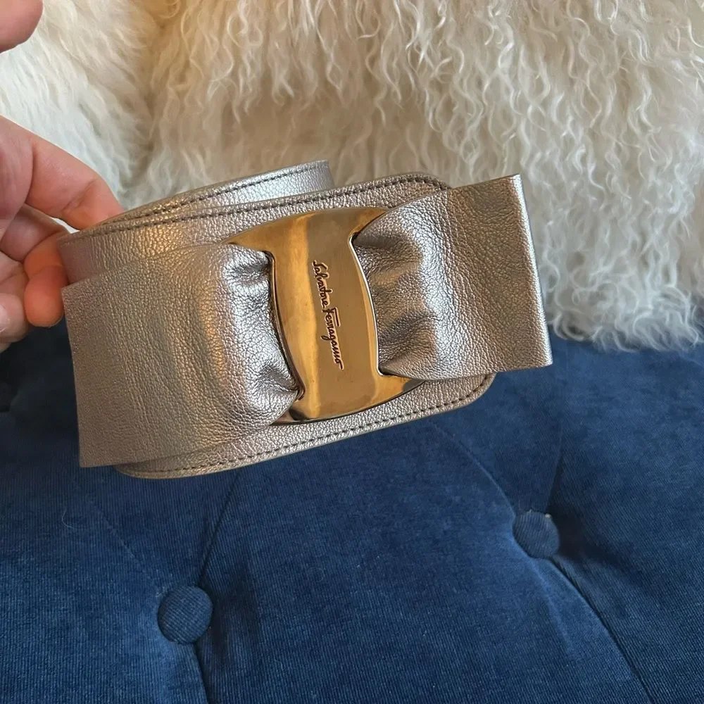 Salvatore Ferragamo Leather Waist Belt size 100